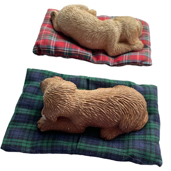 Vintage Sandicast Lil’ Snoozers Dog Figurine Golden Retriever - Picture 5 of 13